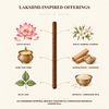 Lakshmi-inspired puja samagri offerings behind Padma bambooless dhoop