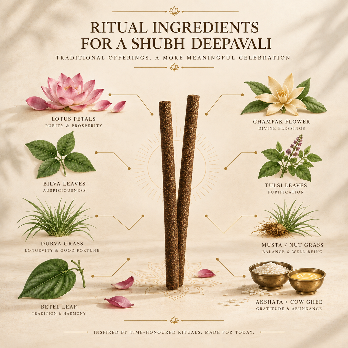 Shubh Deepavali puja samagri: ritual ingredients behind the Diwali dhoop blend