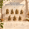 Seven deity idols for the seven Divine Days puja dhoop blends