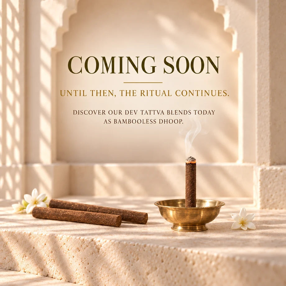Ishvarya Dev Tattva charcoal-free agarbatti for daily puja, coming soon