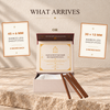 Bajrang dhoop box showing 45 sticks of 6 mm or 30 sticks of 12 mm
